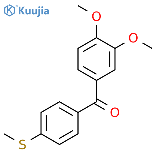 Methanone, (3,4-dimethoxyphenyl)[4-(methylthio)phenyl]- structure