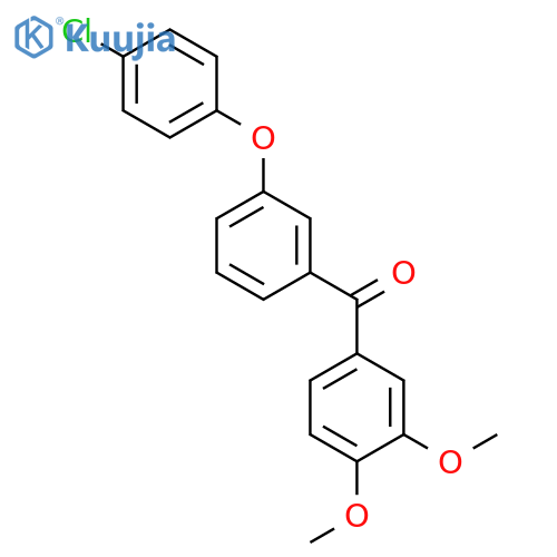 METHANONE, [3-(4-CHLOROPHENOXY)PHENYL](3,4-DIMETHOXYPHENYL)- structure