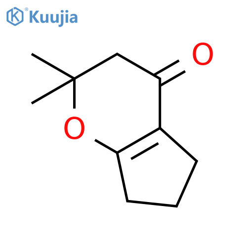 Cyclopenta[b]pyran-4(5H)-one, 2,3,6,7-tetrahydro-2,2-dimethyl- structure