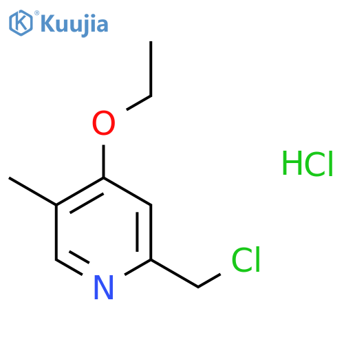 Pyridine, 2-(chloromethyl)-4-ethoxy-5-methyl-, hydrochloride structure