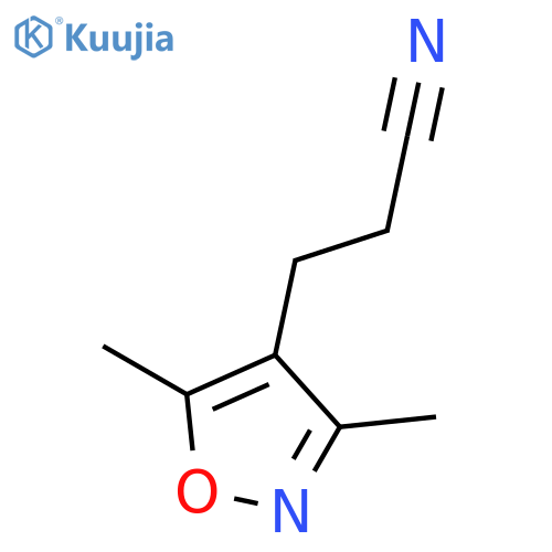 3-(dimethyl-1,2-oxazol-4-yl)propanenitrile structure