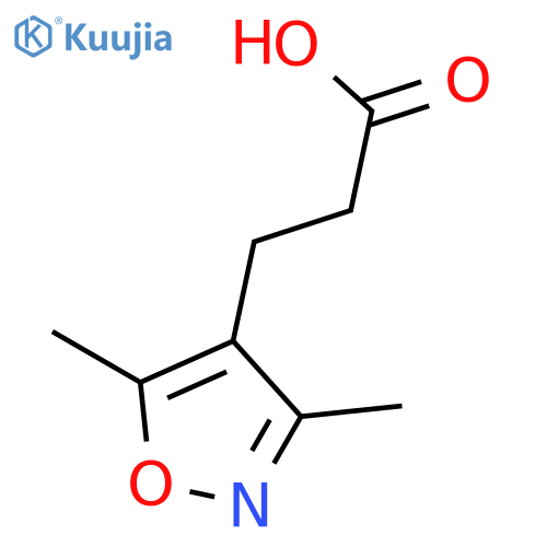 3-(dimethyl-1,2-oxazol-4-yl)propanoic acid structure
