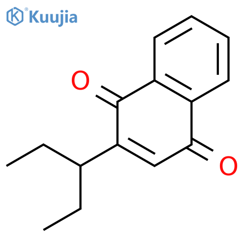 2-pentan-3-ylnaphthalene-1,4-dione structure