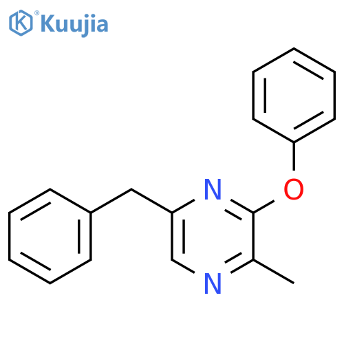 2-phenoxy-3-methyl-6-benzyl pyrazine structure