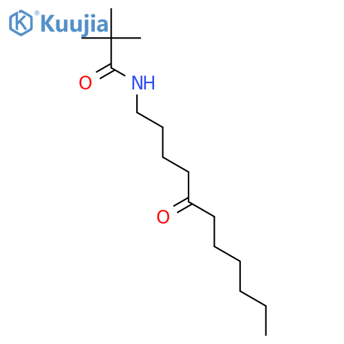 Propanamide, 2,2-dimethyl-N-(5-oxoundecyl)- structure