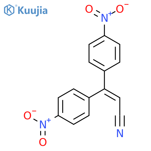 2-Propenenitrile, 3,3-bis(4-nitrophenyl)- structure