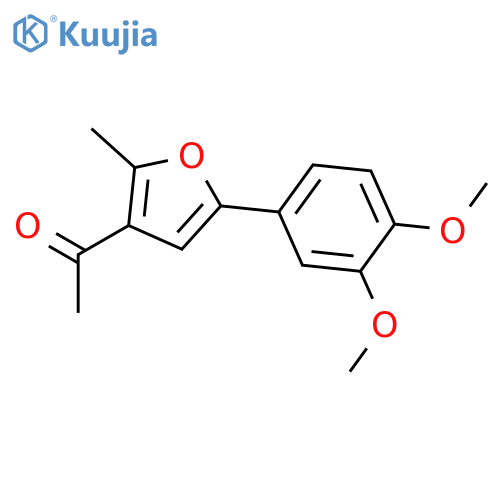 ETHANONE, 1-[5-(3,4-DIMETHOXYPHENYL)-2-METHYL-3-FURANYL]- structure