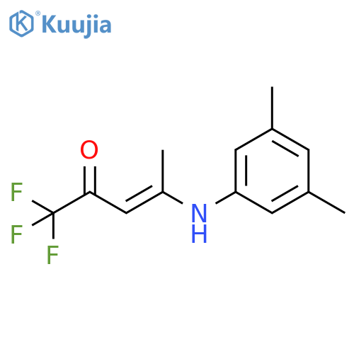 (E)-4-(3,5-Dimethylanilino)-1,1,1-trifluoro-3-penten-2-one structure