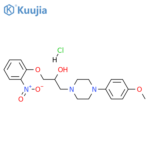 1-4-(4-methoxyphenyl)piperazin-1-yl-3-(2-nitrophenoxy)propan-2-ol hydrochloride structure