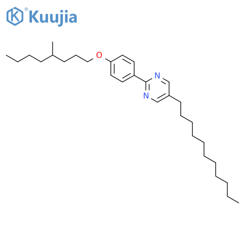 2-[4-(4-methyloctoxy)phenyl]-5-undecylpyrimidine structure