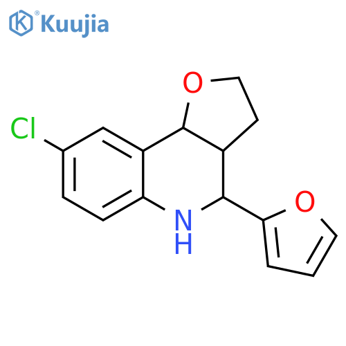8-Chloro-4-furan-2-yl-2,3,3a,4,5,9b-hexa-hydrofuro3,2-cquinoline structure