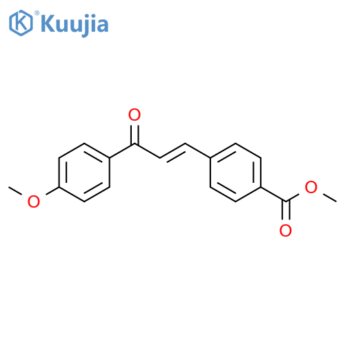 methyl 4-[(1E)-3-(4-methoxyphenyl)-3-oxoprop-1-en-1-yl]benzoate structure