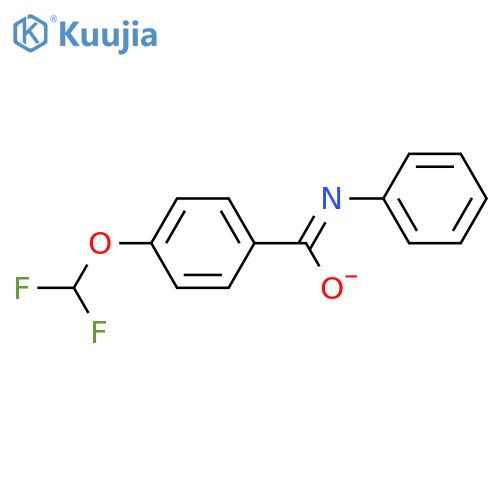 (NZ)-N-{4-(difluoromethoxy)phenylmethylidene}-N-oxidoanilinium structure