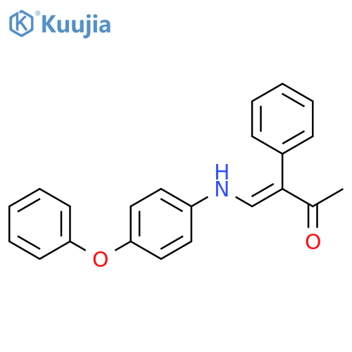 (3E)-4-[(4-phenoxyphenyl)amino]-3-phenylbut-3-en-2-one structure