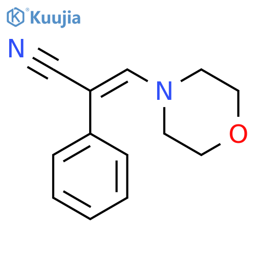 (2E)-3-(morpholin-4-yl)-2-phenylprop-2-enenitrile structure