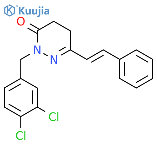 2-(3,4-Dichlorobenzyl)-6-styryl-4,5-dihydro-3(2H)-pyridazinone structure