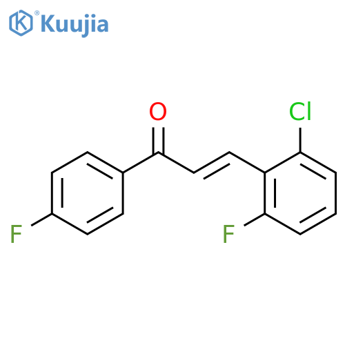 3-(2-Chloro-6-fluorophenyl)-1-(4-fluorophenyl)-2-propen-1-one structure