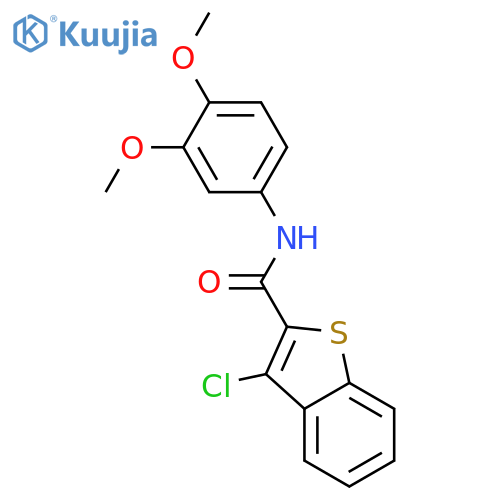 Benzo[b]thiophene-2-carboxamide, 3-chloro-N-(3,4-dimethoxyphenyl)- structure