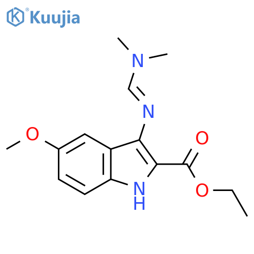 Ethyl 3-{(1E)-(Dimethylamino)methyleneamino}-5-methoxy-1H-indole-2-carboxylate structure