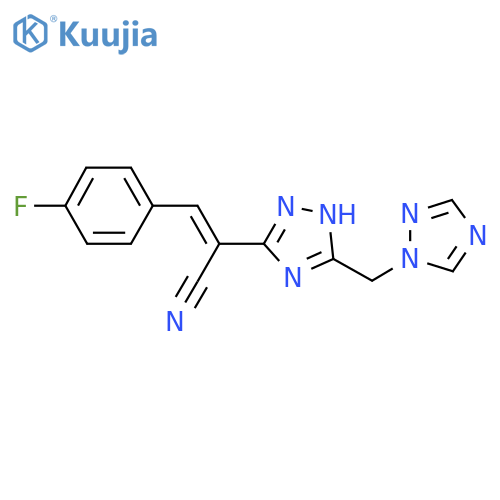 3-(4-Fluorophenyl)-2-5-(1H-1,2,4-triazol-1-ylmethyl)-1H-1,2,4-triazol-3-ylacrylonitrile structure