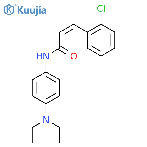(2Z)-3-(2-chlorophenyl)-N-4-(diethylamino)phenylprop-2-enamide structure