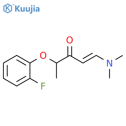 1-(Dimethylamino)-4-(2-fluorophenoxy)-1-penten-3-one structure