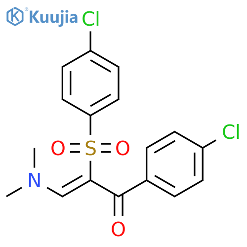 1-(4-Chlorophenyl)-2-(4-chlorophenyl)sulfonyl-3-(dimethylamino)-2-propen-1-one structure