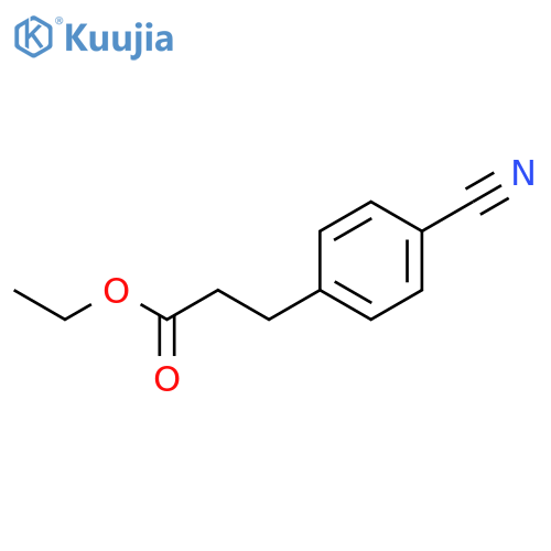 Ethyl 3-(4-cyanophenyl)propanoate structure