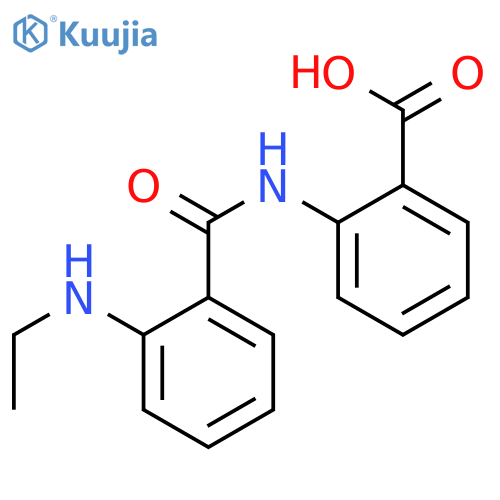 2-[[2-(ethylamino)benzoyl]amino]benzoic acid structure