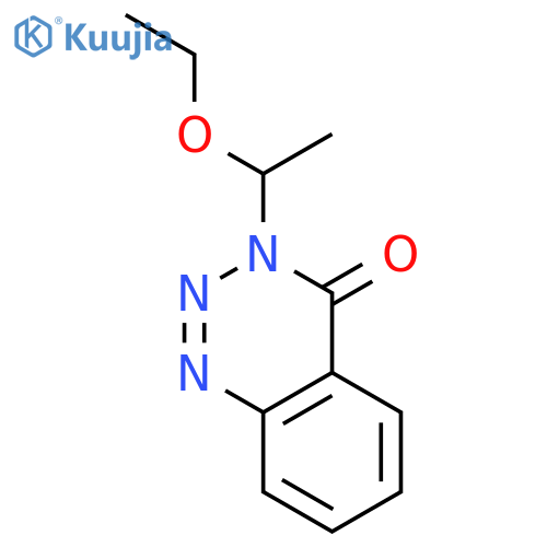 1,2,3-Benzotriazin-4(3H)-one, 3-(1-ethoxyethyl)- structure
