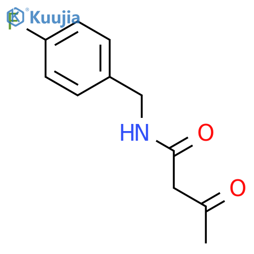 N-(4-Fluorobenzyl)-3-oxobutanamide structure