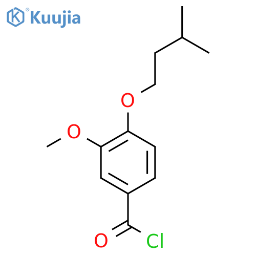 3-Methoxy-4-(3-methylbutoxy)benzoyl chloride structure