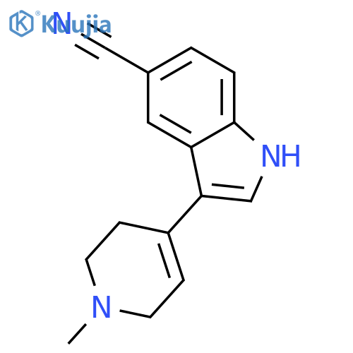 3-(1-Methyl-1,2,3,6-tetrahydro-4-pyridinyl)-1H-indole-5-carbonitrile structure