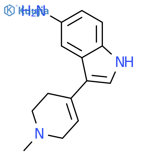 3-(1-Methyl-1,2,3,6-tetrahydropyridin-4-yl)-1H-indol-5-amine structure