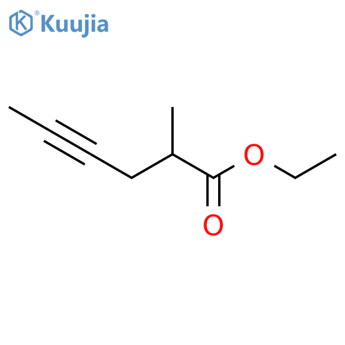 4-Hexynoic acid, 2-methyl-, ethyl ester structure