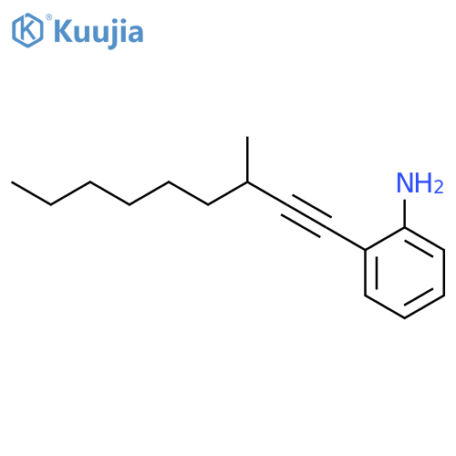 2-(3-methylnon-1-ynyl)aniline structure