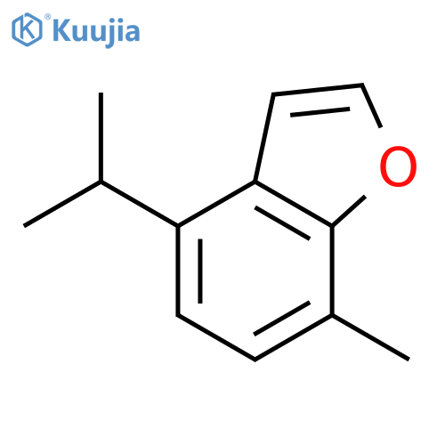 Benzofuran,7-methyl-4-(1-methylethyl)- structure