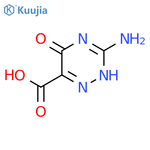 1,2,4-Triazine-6-carboxylicacid, 3-amino-2,5-dihydro-5-oxo- structure