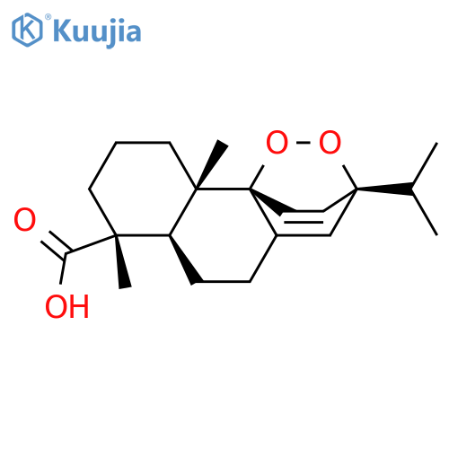 3H-3,10b-Ethanonaphtho[1,2-c]-1,2-dioxin-7-carboxylic acid,5,6,6a,7,8,9,10,10a-octahydro-7,10a-dimethyl-3-(1-methylethyl)-,[3R-(3a,6ab,7b,10aa,10ba)]- structure