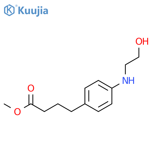 methyl 4-[4-(2-hydroxyethylamino)phenyl]butanoate structure