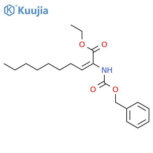 2-Decenoic acid, 2-[[(phenylmethoxy)carbonyl]amino]-, ethyl ester, (E)- structure