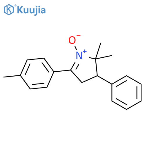 2H-Pyrrole, 3,4-dihydro-2,2-dimethyl-5-(4-methylphenyl)-3-phenyl-,1-oxide structure
