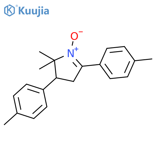2H-Pyrrole, 3,4-dihydro-2,2-dimethyl-3,5-bis(4-methylphenyl)-, 1-oxide structure