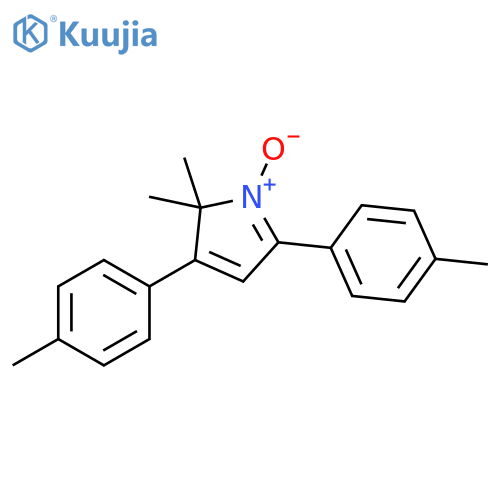 2H-Pyrrole, 2,2-dimethyl-3,5-bis(4-methylphenyl)-, 1-oxide structure