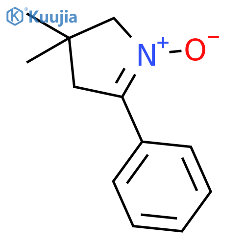 2H-Pyrrole, 3,4-dihydro-3,3-dimethyl-5-phenyl-, 1-oxide structure