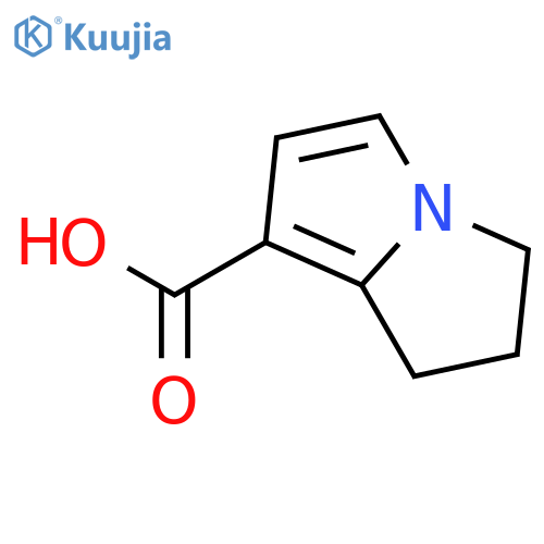 2,3-dihydro-1H-Pyrrolizine-7-carboxylic acid structure