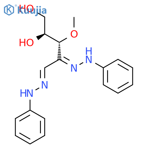 L-erythro-Pentos-2-ulose, 3-O-methyl-, bis(phenylhydrazone) structure