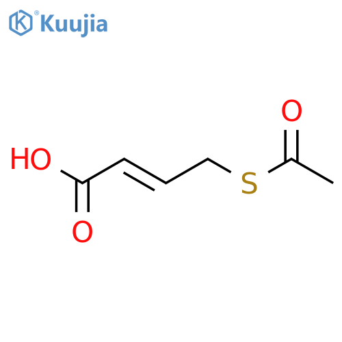 4-(acetylsulfanyl)but-2-enoic acid structure
