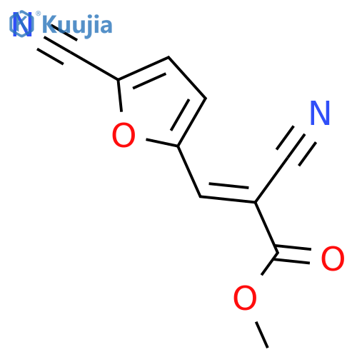 2-PROPENOIC ACID, 2-CYANO-3-(5-CYANO-2-FURANYL)-, METHYL ESTER, (E)- structure