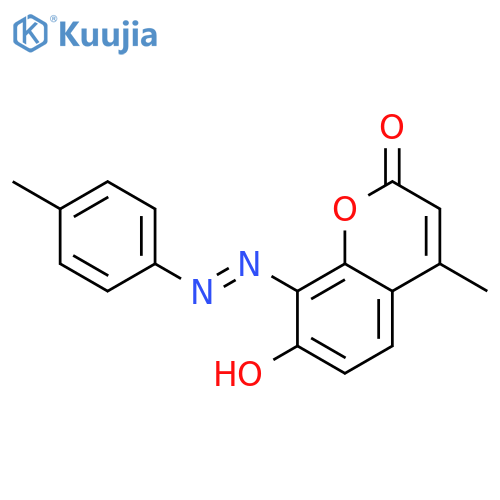 2H-1-Benzopyran-2-one, 7-hydroxy-4-methyl-8-[(4-methylphenyl)azo]- structure